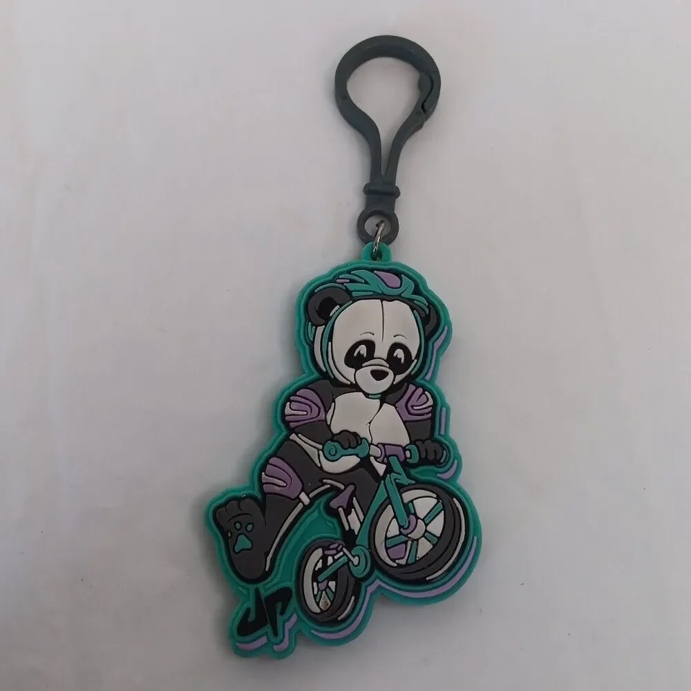 Dude Perfect Keychain Charm Lot Wheel Unfortunate Panda Golf Space Biking Logo